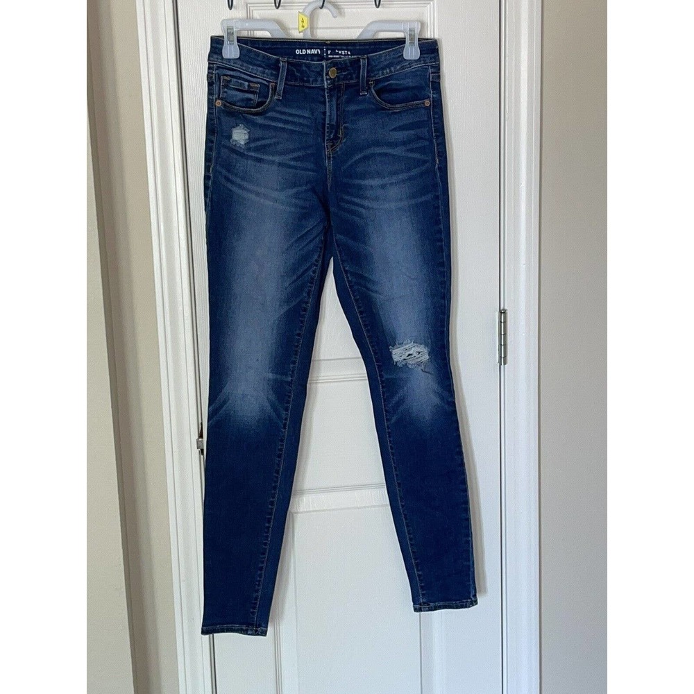Old Navy Rockstar Skinny Jeans Women's Size 2 Blue Denim 28" Inseam